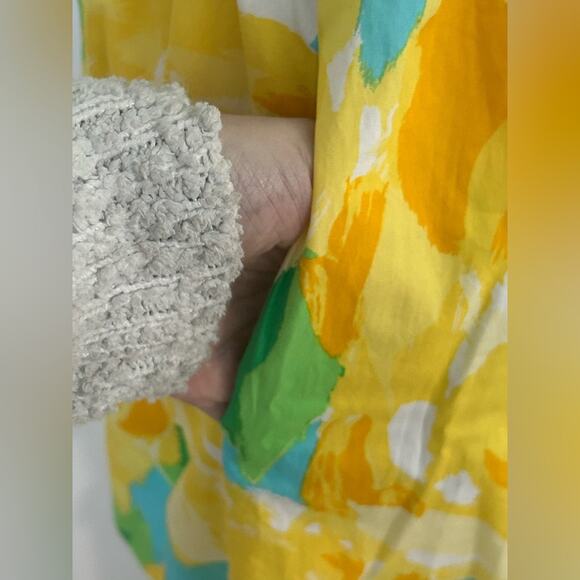 Lilly Pulitzer vintage first impressions floral Lace yellow white mini dress 0 - Picture 11 of 12